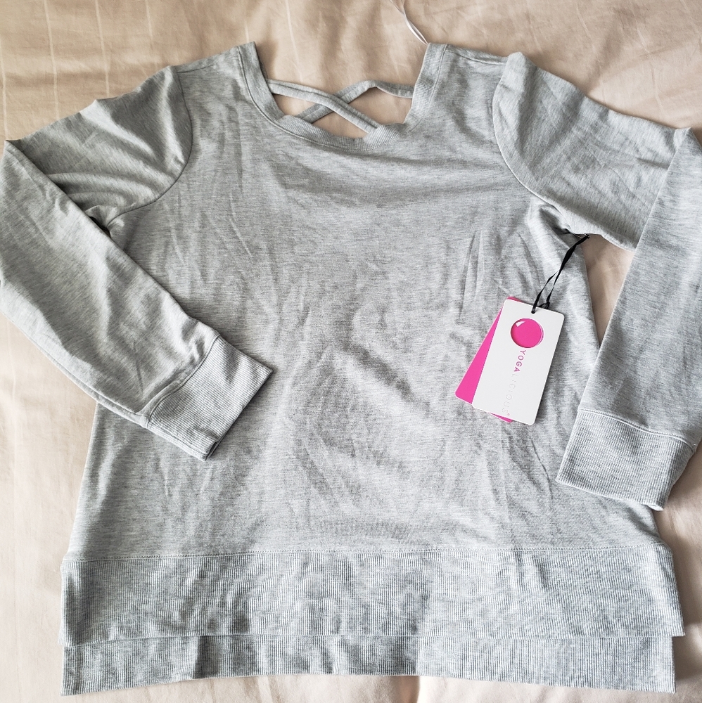 Light grey active top